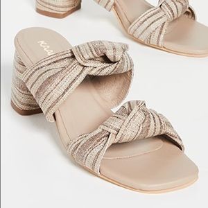 Kaanas Mona Metallic Turban Heels size 9.5